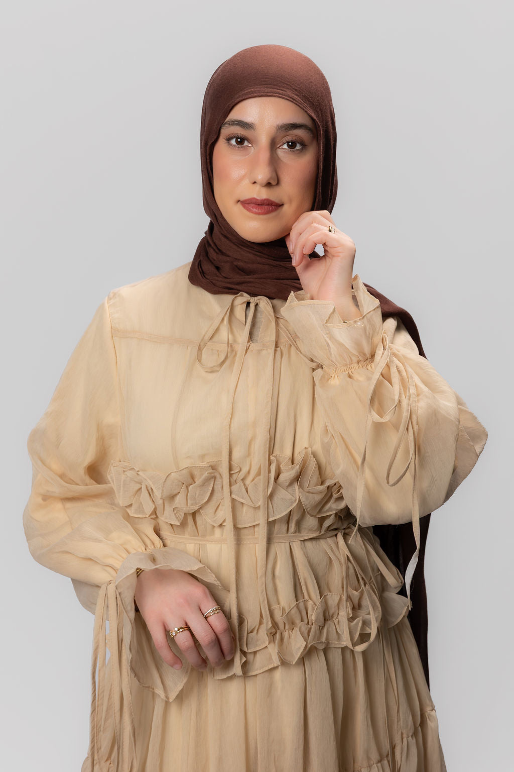 Elysian Dress Beige