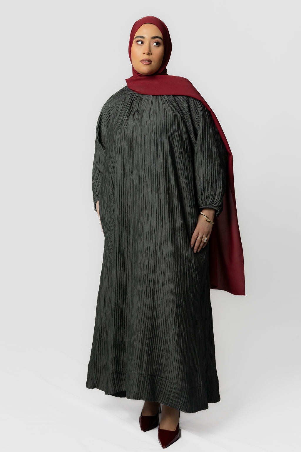 Modern Flow Dress Gray